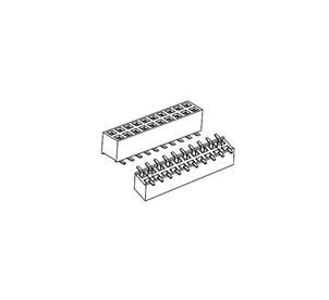 Female Header PH2.00mm Double row SMT With pillars Series